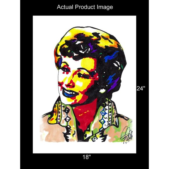 Lucille Ball Comedian Comedy Poster Print Wall Art 18x24 - Picture 2 of 5